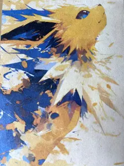 Anime ART STYLE Jolteon Fan Full Art Pokemon Custom Card/perfect bookmark - Image 1