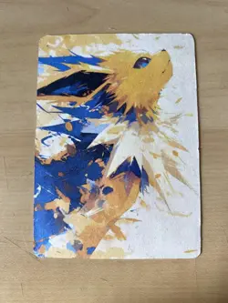 Anime ART STYLE Jolteon Fan Full Art Pokemon Custom Card/perfect bookmark - Image 2