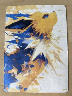 Anime ART STYLE Jolteon Fan Full Art Pokemon Custom Card/perfect bookmark - Image 4