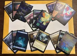 17 MTG Land Lot - Foils, Full-Art & 2 Non-Basic Magic: The Gathering Cards - Image 1