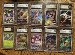 POKEMON Japanese CGC 10 Gem Mint/Pristine Slab Lot of 10 Cards - Image 1