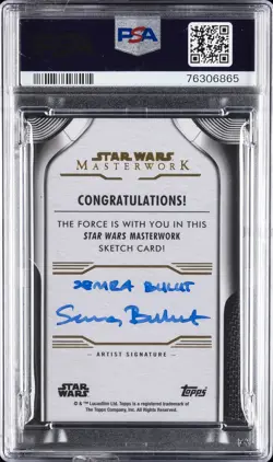 2021 TOPPS STAR WARS MASTERWORK SKETCH CARDS SEMRA BULUT PSA 10 - Image 2