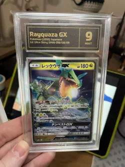 2018 Rayquaza Japanese GX 138/185 Ultra Shiny! Pokemon Card TCG 9 Mint! CCG! - Image 4
