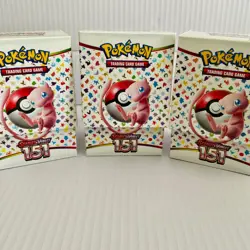 Pokemon TCG Scarlet & Violet 151 Booster Bundle (3x Empty Boxes) NO CARDS - Image 1