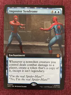 Impostor Syndrome EXTENDED NM/M MTG Spiderman Magic Card - Image 1