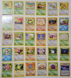 POKEMON VINTAGE JUNGLE SET (( 30 CARDS )) COMMON AND UNCOMMON , GROUP A - Image 1