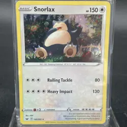 Snorlax 140/202 Cosmos Holo Swirl Promo Sword & Shield Pokemon Card - Image 1