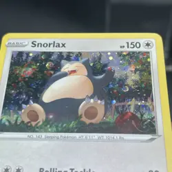 Snorlax 140/202 Cosmos Holo Swirl Promo Sword & Shield Pokemon Card - Image 3