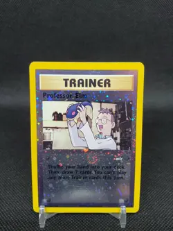Professor Elm 3 Best of Game Reverse Holo WOTC LP/NM Pokemon Card - Image 1