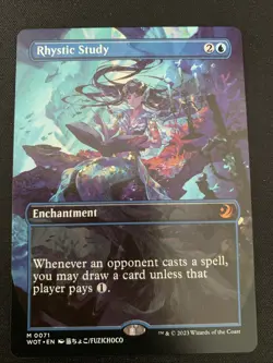 Rhystic Study (Anime Borderless) Wilds of Eldraine: Enchanting Tales Regular - Image 1