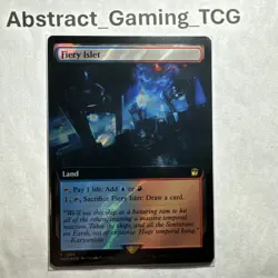 MTG - Fiery Islet - *Surge FOIL* (WHO #1086) - Universes Beyond: Doctor Who - NM - Image 1