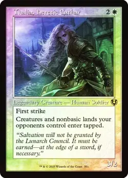 Thalia, Heretic Cathar Foil Retro Frame Innistrad Remastered NM MTG - Image 1