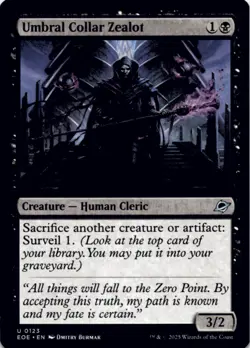 MTG Umbral Collar Zealot Normal NM Edge of Eternities Magic 123 - Image 1