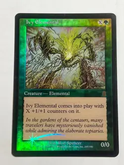 MTG - IVY ELEMENTAL (FOIL) - Odyssey - Rare - LP - Magic the Gathering - Image 1