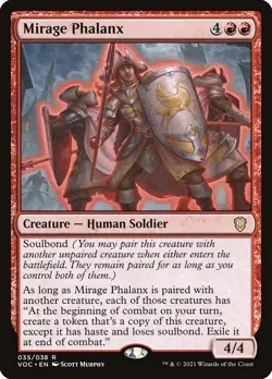 Mirage Phalanx (035) Crimson Vow Commander VOC MTG Magic - Image 1