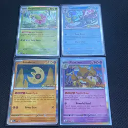 Mega Evolution Prerelease Pokemon Promo set Meganium Inteleon Alakazam Lunatone - Image 1