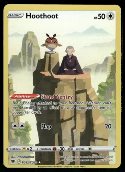 Hoothoot TG12/TG30 Ultra Rare Holo LP Pokemon SWSH10: Astral Radiance Trainer - Image 1