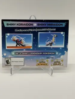 Pokemon Scarlet And Violet Serial Codes Shiny Koraidon or Miraidon UNSCRATCHED! - Image 1