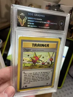 2000 Pokemon TCG 9 Team Rocket DIGGER 1st Edition 75/82 CCG! NM WOTC! Trainer! - Image 1