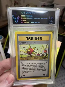 2000 Pokemon TCG 9 Team Rocket DIGGER 1st Edition 75/82 CCG! NM WOTC! Trainer! - Image 2