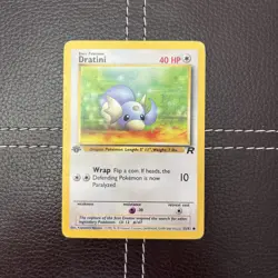 Pokemon TCG - Dratini - 53/82 - Team Rocket - MP/LP 1st Edition Common (2000) - Image 1