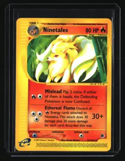 Pokemon NINETALES 057/165 (Non-Holo) Expedition - NM/Near Mint - Image 1