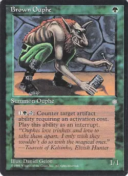 Brown Ouphe 1/1 Magic The Gathering MTG Common Near Mint NM Card - Image 1