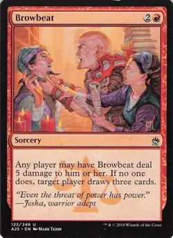 Browbeat 123/249 MTG Masters 25 A25 Common Magic The Gathering Card - Image 1