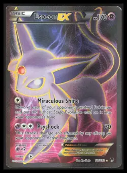 NM Espeon EX (Full Art) 117/122 Breakpoint Holo Pokemon Card - Image 1