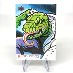 Marvel Card Lizard 1/1 Sketch by Tim Shinn Fleer Upper Deck Renditions [NM] - Image 1