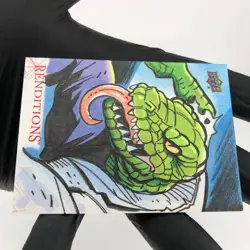 Marvel Card Lizard 1/1 Sketch by Tim Shinn Fleer Upper Deck Renditions [NM] - Image 5