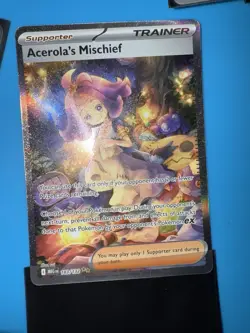 Mega Evolutions Acerola Mischief Full Art Ultra Rare Pokemon TCG Card M/Nm - Image 1
