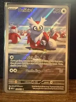 Pokemon Delibird 152/132 Mega Evolution Illustration Rare Card NM FREE SHIPPING - Image 1
