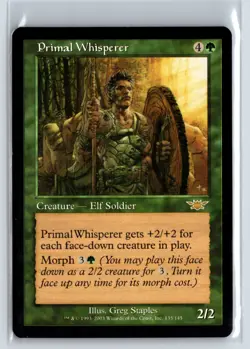 Primal Whisperer Legions Rare Green Creature - MTG Magic the Gathering Card - Image 1