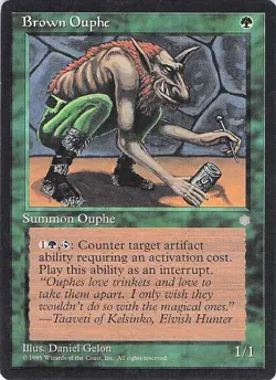 Brown Ouphe 1/1 MTG Magic The Gathering Common Near Mint - Image 1