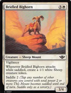 Bridled Bighorn C 0007 Magic: The Gathering MTG Common NM - Image 1