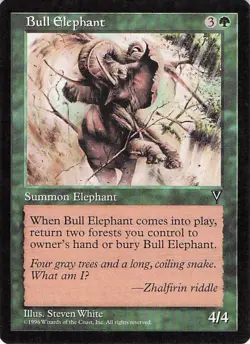 Bull Elephant 112/350 MTG Magic The Gathering Common NM - Image 1