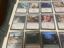 Blue MTG Cards Lot Rare Uncommon Land Foil + Commons Magic The Gathering Cards - Image 3