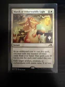 MTG March of Otherworldly Light (28p/155) Kamigawa Neon Dynasty Promos NM - Image 1