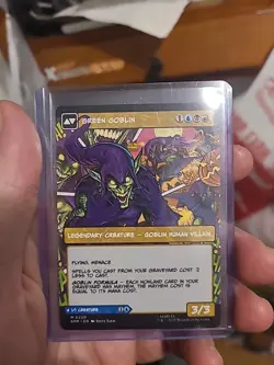 MTG Magic the Gathering Spider Man Green Goblin Norman Osborn Borderless - Image 1