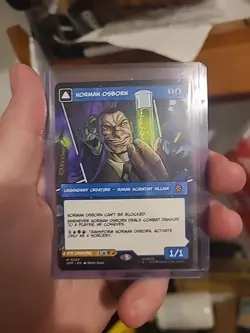 MTG Magic the Gathering Spider Man Green Goblin Norman Osborn Borderless - Image 2