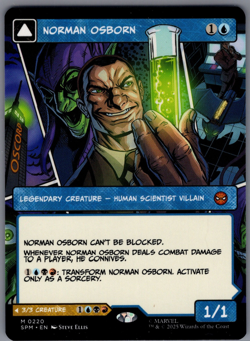 MTG - Norman Osborn - Borderless Mythic #220 - Spider-Man NM - Regular - Image 1