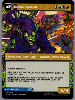 MTG - Norman Osborn - Borderless Mythic #220 - Spider-Man NM - Regular - Image 2
