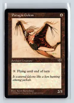 PATAGIA GOLEM - MTG Magic the Gathering Card - Mirage - Uncommon - Image 1