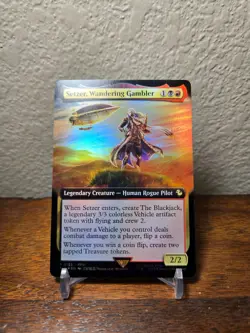 Setzer, Wandering Gambler (Extended Art) MTG Commander: Final Fantasy Foil - Image 1