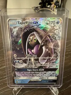 Tapu Fini GX 39a/147 Burning Shadows Alt Art Promo Rare Holo Pokemon Card LP - Image 1