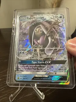 Tapu Fini GX 39a/147 Burning Shadows Alt Art Promo Rare Holo Pokemon Card LP - Image 2