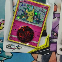 TEAM UP Checklane Blister Packs Pokemon Sun & Moon Booster Lot of 2 - SEALED - Image 3