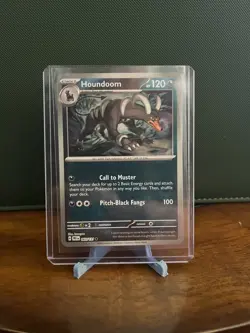 Houndoom 063/131 (Master Ball Pattern) Pokemon TCG Prismatic Evolutions Holo NM - Image 1