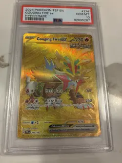 Pokemon TCG Gouging Fire ex - 214/162 Temporal Forces Hyper Rare - PSA 10 - Image 3